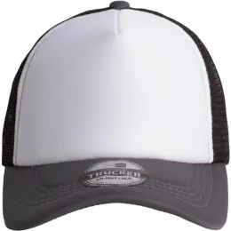 FWRD Vintage Trucker Three Tone Cap Charcoal-White-Black